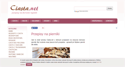 Desktop Screenshot of pierniki.ciasta.net