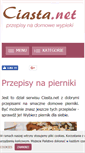 Mobile Screenshot of pierniki.ciasta.net