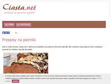 Tablet Screenshot of pierniki.ciasta.net